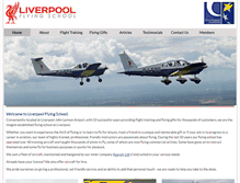 Tablet Screenshot of liverpoolflyingschool.com